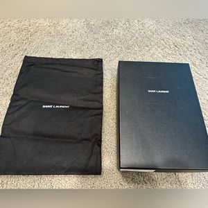Saint Laurent dust bag and box